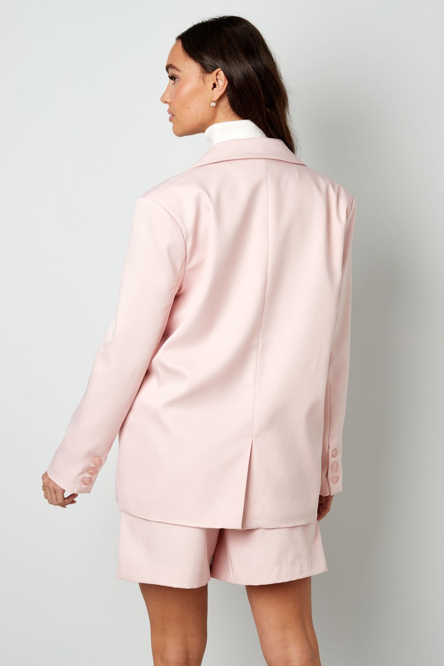 Zwei-Knopf-Blazer – Rosa  Bild11